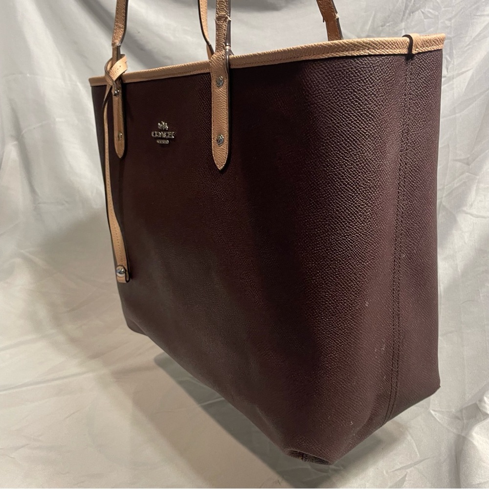 Coach REVERSIBLE Signature City Style Tote Carryall Handbag